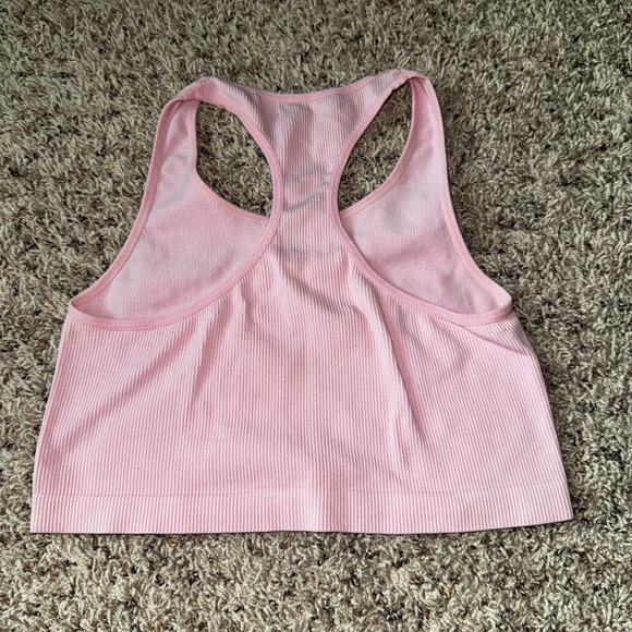 Pink Ribbed Tank Top - Picture 2 of 2